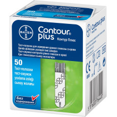 Тест-полоски Contour plus, 50 штук