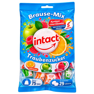 Шипуча декстроза Intact Traubenzucker Brause-Mix