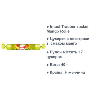 Intact Traubenzucker Mango Rolle