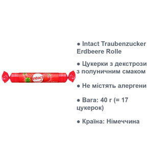Intact Traubenzucker Erdbeere Rolle