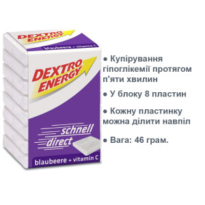 Декстроза со вкусом черники и витамина С