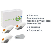 3 сенсора и 1 трансмиттер Dexcom ONE