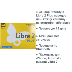 FreeStyle Libre 2 Plus — контроль глюкози без зайвих зусиль