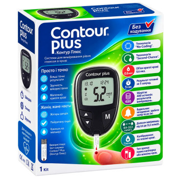 Глюкометр Contour Plus в мг
