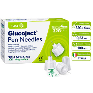 Голки для шприц-ручок Glucoject 32G × 4 мм