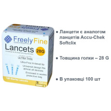 Freely Fine Lancets для ручки проколювача  Accu-Chek Softclix 28G