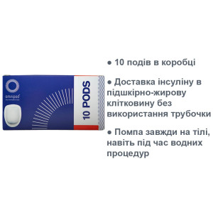 10-Pack PODS Omnipod Eros UST-400 2025 рік