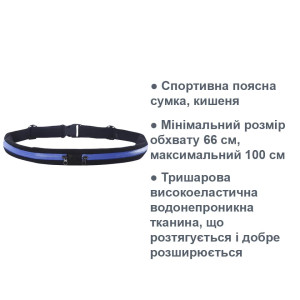 Спортивная сумка синего цвета