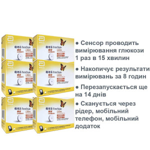 Сенсор Freestyle Libre 1 Abbott (ФриСтайл Либре 1) 6шт