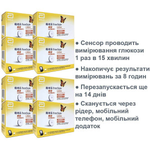 Сенсор Abbott Freestyle Libre 1 (ФриСтайл Либре 1) 8шт