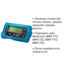 Силіконовий чохол для помпи Медтронік синій
