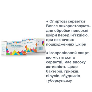 Спиртовые салфетки Волес