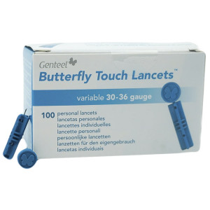 Genteel Butterfly Touch Lancets