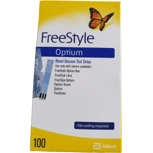 Тест-смужки FreeStyle Optium, 100 штук
