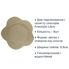 Тейпы для защиты сенсора (цветок с отверстием)